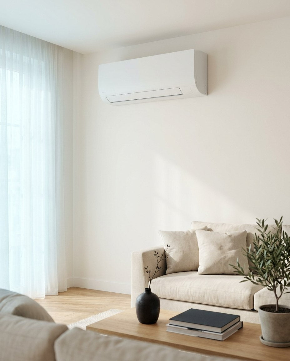 Climatiseur mural dans un salon